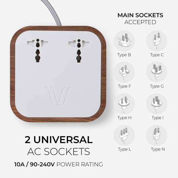 Description
Crafted with precious oak, the Woodie Hub charges 5 devices in one with style and elegance. Just place your Qi-compatible smartphone on top of theWoodie Hub – Wood Master