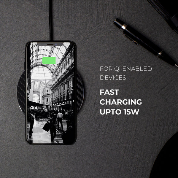Wireless Charger
Description
The Solo fast wireless charger is the simplest and coolest way to charge your smartphone without cables. Just connect the solo to a laptop oSolo Wireless Charger - Carbon