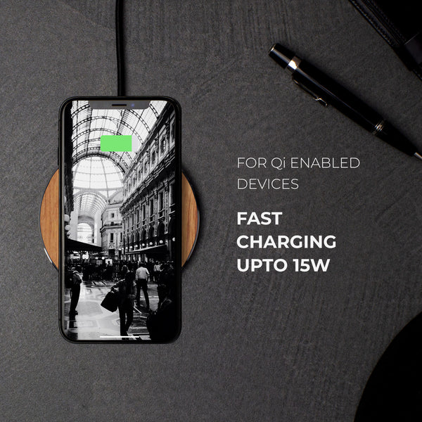Description
The Solo fast wireless charger is the simplest and coolest way to charge your smartphone without cables. Just connect the solo to a laSolo Wireless Charger – Teak