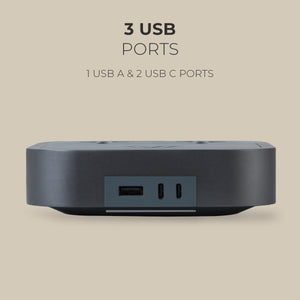 Wireless Charger
Description
Crafted using super-sturdy aluminum, the Woodie Hub charges 6 devices in one with style and elegance. Just place your Qi-compatible smartphone on tWoodie Hub – Dark Rise