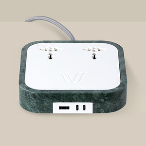 Wireless Charger
Description
Crafted with exclusive Guatemala marble, the Woodie Hub charges 6 devices in one with style and elegance. Just place your Qi-compatible smartpWoodie Hub – Gitan Soul