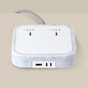 Wireless Charger
Description
Crafted with exclusive Carrara marble, the Woodie Hub charges 6 devices in one with style and elegance. Just place your Qi-compatible smartphoWoodie Hub – Italian Classic