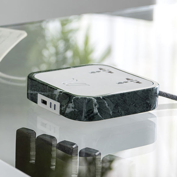 Wireless Charger
Description
Crafted with exclusive Guatemala marble, the Woodie Hub charges 6 devices in one with style and elegance. Just place your Qi-compatible smartpWoodie Hub – Gitan Soul